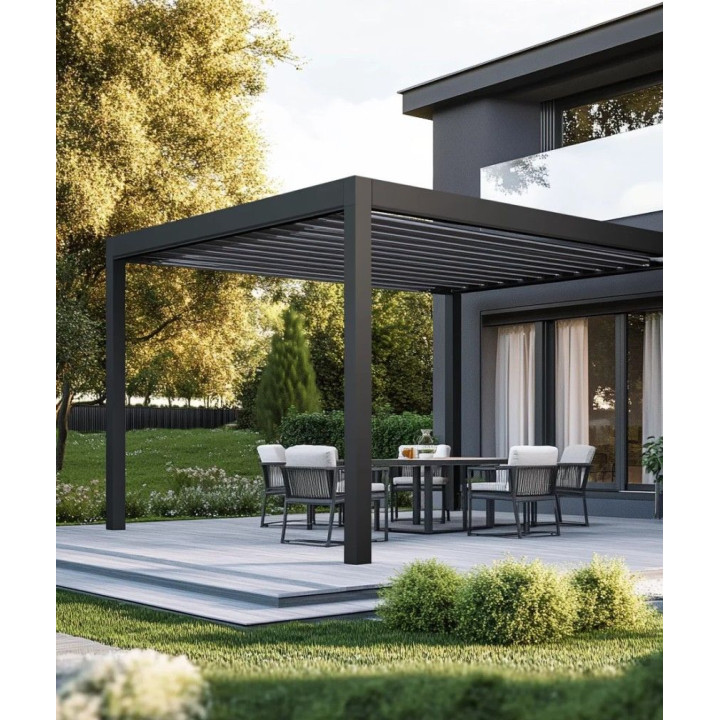Pergola GERDA Antracyt wolnostojąca 4x3 | Twoje-Drzwi.pl