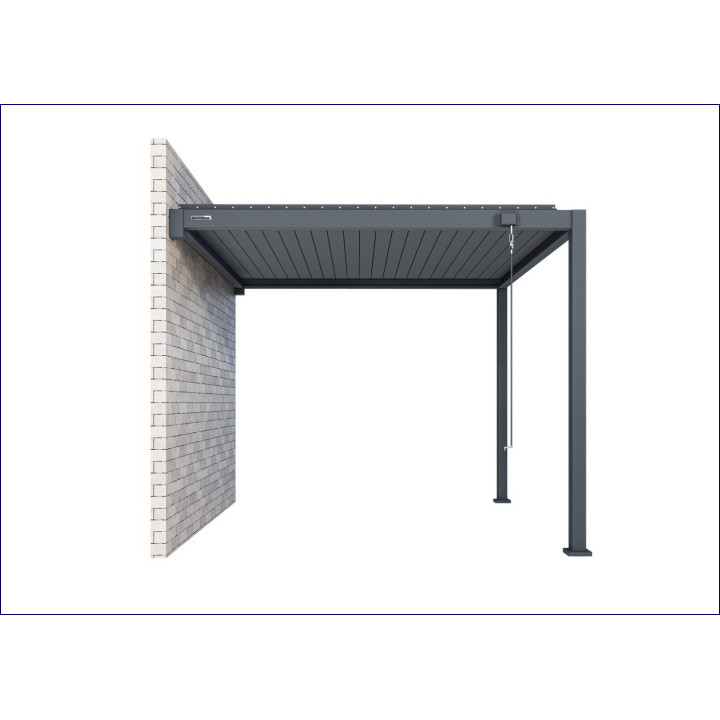Pergola GERDA Antracyt przyścienna 4x3 | Twoje-Drzwi.pl