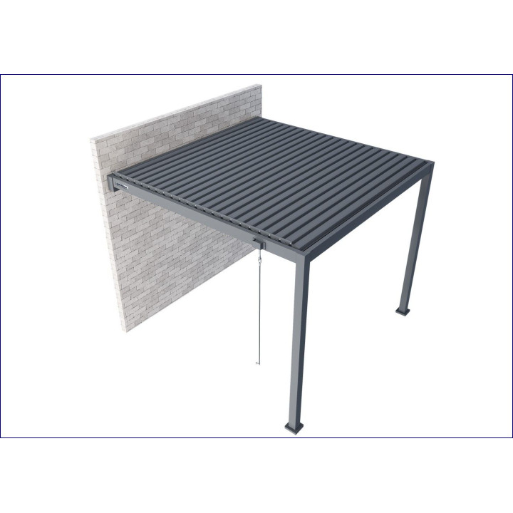 Pergola GERDA Antracyt przyścienna 3x4 | Twoje-Drzwi.pl