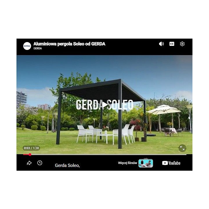 Pergola GERDA Biała przyścienna 3x4 | Twoje-Drzwi.pl