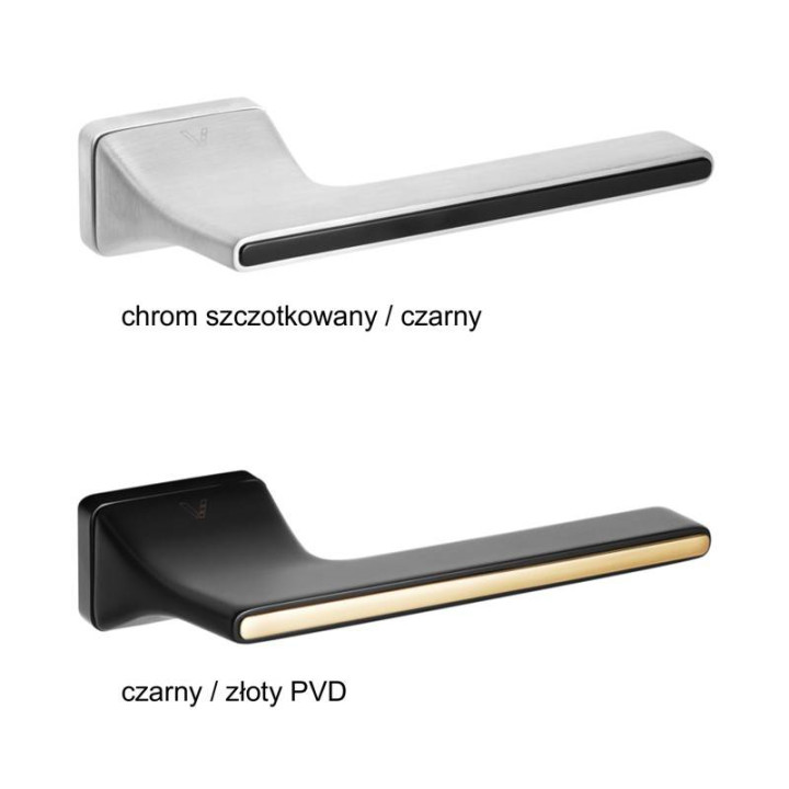 Klamka VDS Luca Insert czarny/złoty | Twoje-Drzwi.pl