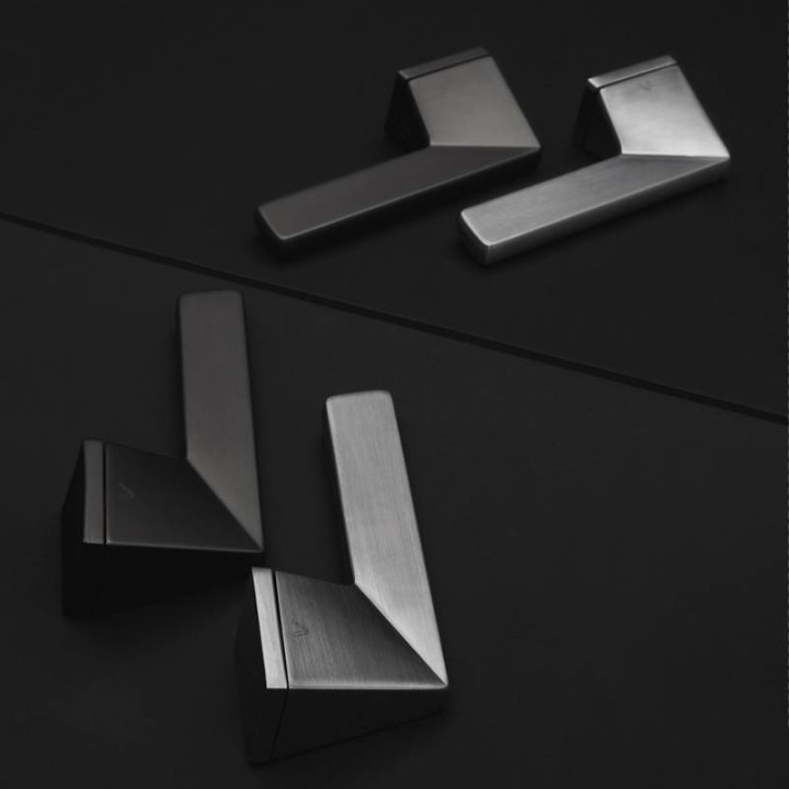 Klamka VDS Hex R76F chrom szczotkowany | Twoje-Drzwi.pl