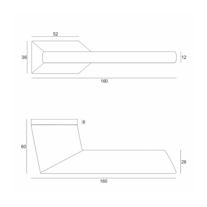 Klamka VDS Hex R76F chrom szczotkowany | Twoje-Drzwi.pl