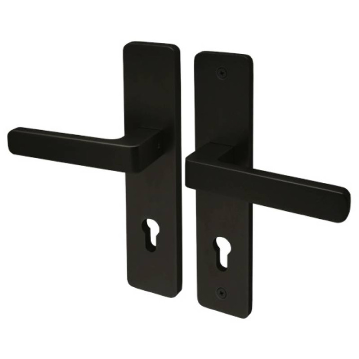 Klamka VDS Nova 92mm kl.2 czarny wkładka | Twoje-Drzwi.pl