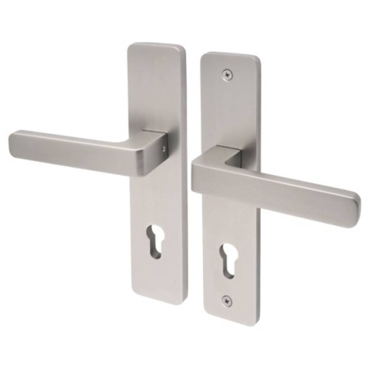 Klamka VDS Nova 92mm kl.2 inox wkładka | Twoje-Drzwi.pl
